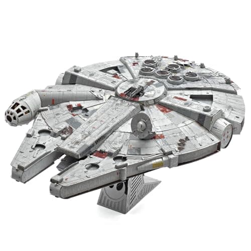 Image of Metal Earth Premium Series Star Wars Millennium Falcon Color 3D Metal Model Kit Fascinations
