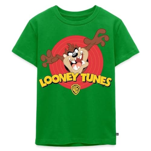 Image of Spreadshirt Looney Tunes Tasmanian Devil Kids Premium Organic T-Shirt, 98/104 (2 Years), Green