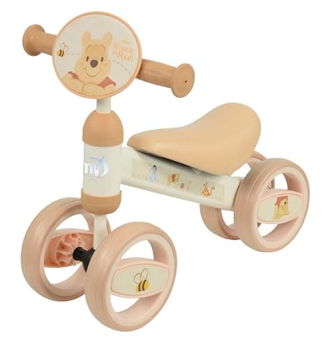 Image of Winnie The Pooh Ride On Toys for 1+ Year Olds - Deluxe Bobble Toddler Ride On and Baby Bicycle