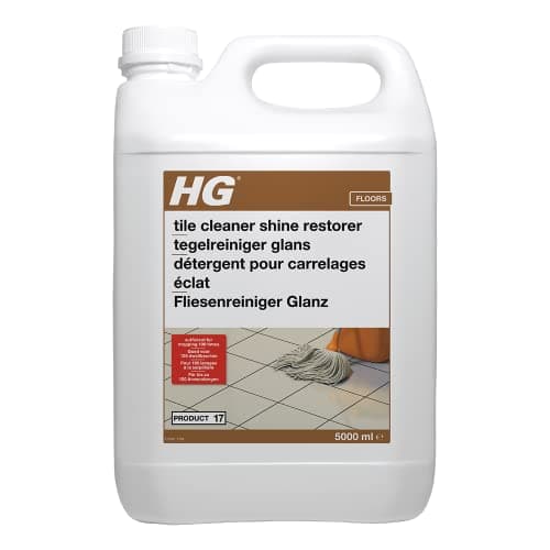 Image of HG Tile Cleaner Shine Restorer 17, Universal Highly Concentrated Mopping Formula for Tiled Natural Stone Floors, Polish for Streak-Free Shine, for All Types of Tile Flooring – 5 litres (115500100)