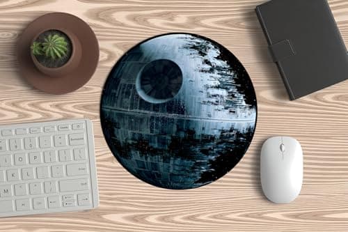 Image of Mouse Mat for PC or Laptop - Freaks - Movies - TV Series (Mat Cap. Star Wars - Death Star).