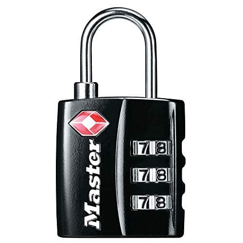 Image of Master Lock 4680DBLK TSA Accepted Luggage Lock, Black, Pack of 1