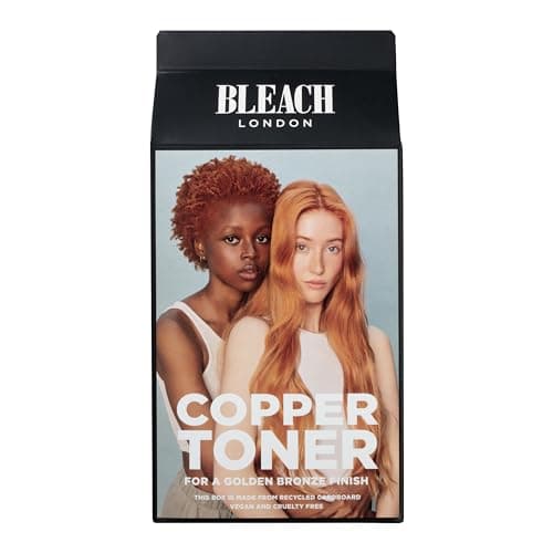 Image of Bleach London Copper Toner Kit - Ammonia-Free Toning for Soft Ginger Finish - Ideal for Light to Medium Blonde Hair - with Smooth and Shine Complex (Complete Kit)