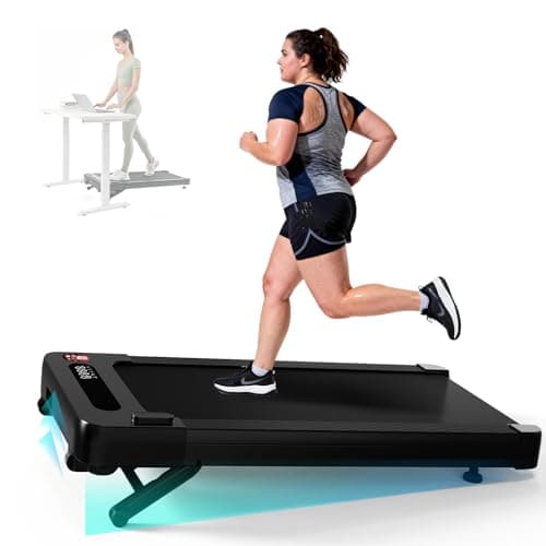 Image of Bluearth Walking Pad with 10% Auto Incline, Under Desk Treadmill for Home and Office, Smart App Scenic Routes & Live Classes, with Hiking & Running, Remote & LED Display