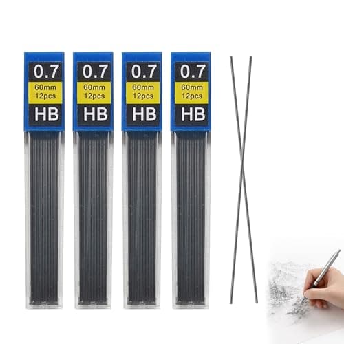 Image of Cloudlink 48PCS 0.7mm Pencil Lead Refills Break-Resistant Hi-Polymer Graphite HB Pencils for Automatic and Drafting Pencils, Office and Student Use
