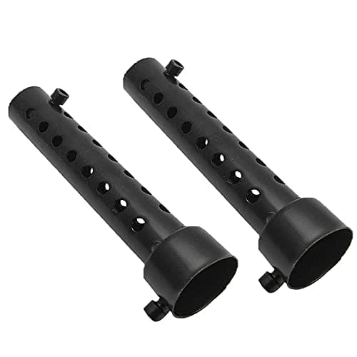 Image of Riloer 2Pcs 60mm Universal Motorcycle Exhaust Muffler Motorbike Can Insert Deflector Exhaust Muffler (Black)