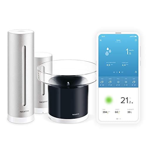 Image of Pack Netatmo Weather Station Indoor Outdoor with Wireless Outdoor Sensor + Rain Gauge - Compatible with Amazon Alexa