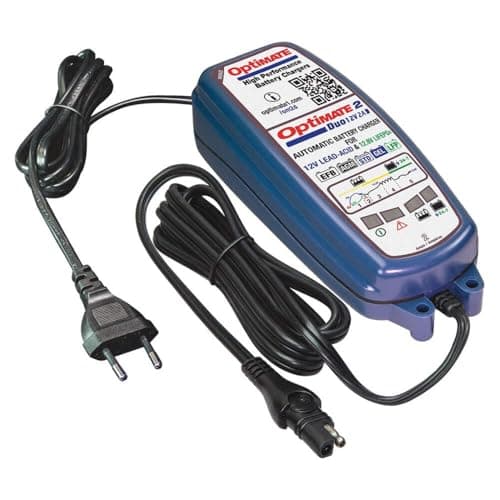 Image of OPTIMATE 2 DUO BATTERY CHARGER (TECMATE TM-550), Black (EU Plug)