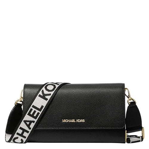 Image of Michael Kors Jet Set Travel Multifunction Phone Crossbody Bag, Black