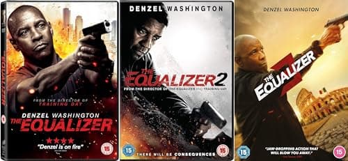 Image of The Equalizer 1-3 collection DVD - The Equalizer / The Equalizer 2 / The Equalizer 3 DVD - The Equalizer 3 Film Complete Collection DVD