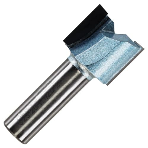 Image of Rennie Tools - 25mm Cutting Diameter x 20mm Flute x 1/2" Shank TCT Tipped 2 Flute Straight Router Cutter Bit. Compatible With Makita Trend Festool Hikoki Dewalt Router Etc. 25mm Router Bit