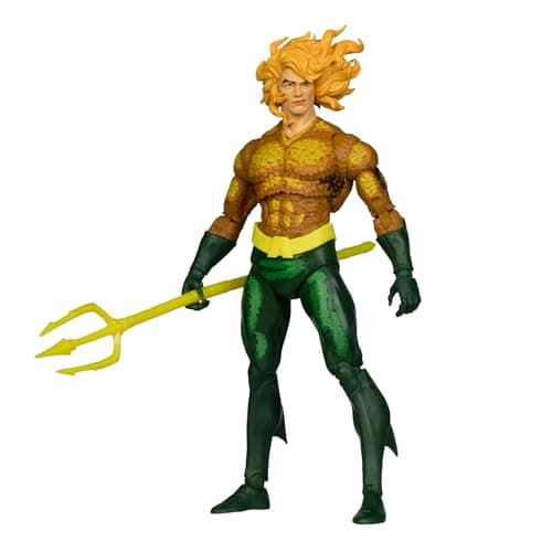Image of McFarlane DC Multiverse Aquaman (Justice League Task Force) 7in Build-A Figure Toys