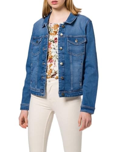 Image of ONLY CARMAKOMA Women's CARWESPA Life Denim Jacket MBD NOOS Denim Jacket, Medium Blue Denim, 52