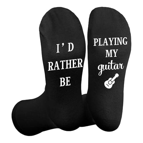 Image of Gishnia Guitar Gifts for Guitarists,Fathers Day Presents,Unusual Accessories Gifts for Guitar Players Dad Boyfriend Husband Brother Friend Him, Presents,Men Socks,Christmas Presents for Men