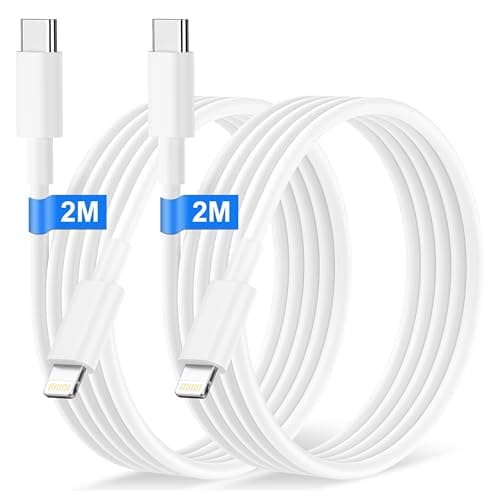 Image of USB C to Lightning Cable 2M 2Pack[Apple MFi Certified], Original Fast iPhone Charger Cable Fast Charging Type C to Lightning Cable iPhone Wire Lead for iPhone 14 Pro Max/Plus/13/12/11/XS/8/iPad
