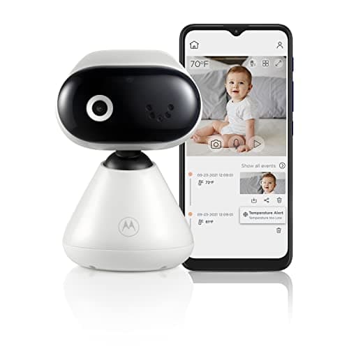 Image of Motorola Nursery PIP1000C HD Wi-Fi Baby Monitor, 24-Hour Monitoring, Digital Streaming, Secure Private Connection Camera