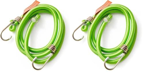 Image of Dekton 2PC 18" x 10MM Heavy Duty Bungee Cord | Ideal for Securing Luggage, Home, Garage, Workshop & Camping | Heavy Duty Zinc Plated Steel Hooks | Versatile for General Use | Durable Construction
