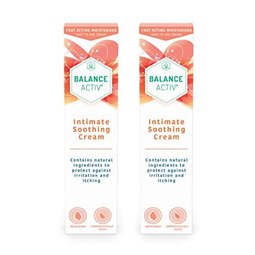 Image of Balance Activ Intimate Soothing Cream, Fast-Acting Relief from Intimate Irritation for Women, Soothes Itching, Redness & Soreness, 2 Pack of 40mL Tubes