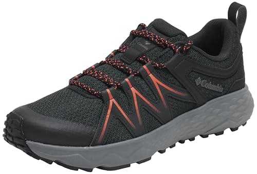 Image of Columbia Men's Peakfreak Roam, Low Rise Trekking and Hiking Shoes, Black/Red Quartz, 8