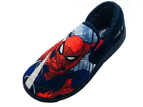 Image of Marvel Boys Spiderman Slippers, Navy, Size 8-2 (UK child 12, Navy, numeric_12)