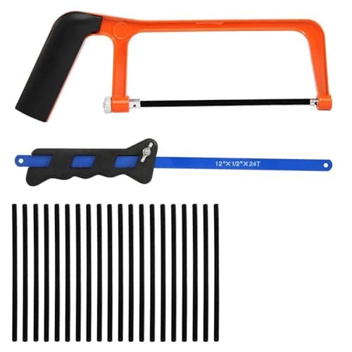 Image of 2 Pcs Junior Hacksaw, Hand Saw with 20 Blades Hacksaws Mini Hacksaw for Metal Cutting Metal Saw for Cutting PVC Wood, and Shingles,Mini Hand Saw for Precise Cuts,Ideal for DIY Projects