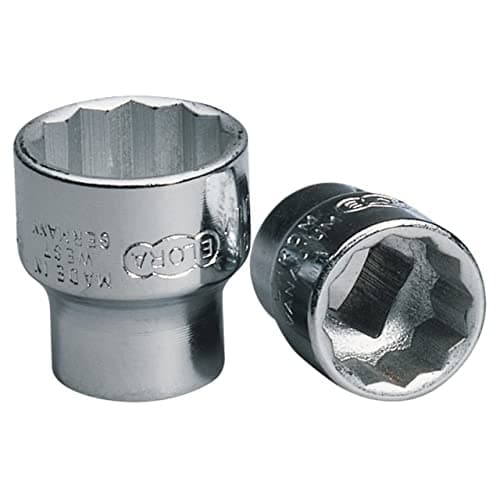 Image of Draper 25911 Elora Bi-Hexagon Socket, 3/8" Square Drive, 15mm