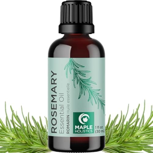 Image of Pure Rosemary Essential Oil for Hair and Skin - Aromatherapy Oils for Diffuser and Humidifier