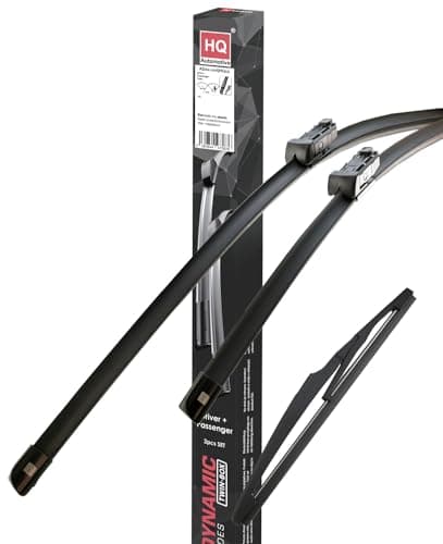 Image of HQ Automotive Wiper Blades for Vw Golf Mk5 Mk6 Variant (2007-2013) Front Rear Kit, Ad91-424 |Hqa13