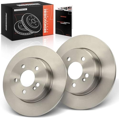 Image of Frankberg Brake Disc Set incl. 2x Discs Rear Solid Ø300mm Compatible with C-Class W205 C-Class T-Model S205 C-Class Cabriolet A205 Replace# 0004230512
