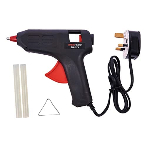 Image of Amtech Hot Glue Gun for Home DIY and Crafting - Easy to Use with Precision Trigger Control, Quickly Heats up to 90𐩑C, Heavy Duty, Lightweight, 90cm Cord, Includes 2 x 11mm Glue Sticks (50W)