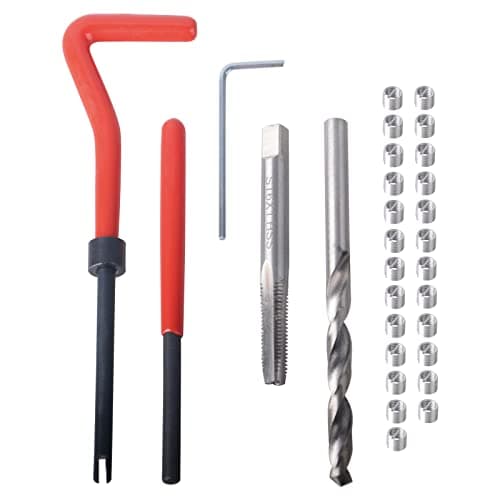 Image of DAYUAN Thread Repair Kit M5x0.8mm Helicoil Restoring Thread Repair Tools Wire Insert Kit Compatible Hand Tool Set for Auto Repairing