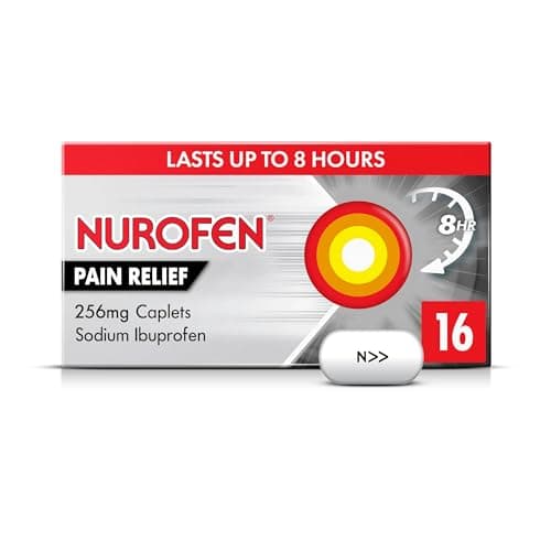 Image of Nurofen Ibuprofen Caplets 256mg, 16 Pack - Joint, Back, Knee Pain Relief, Long-Lasting Painkillers for Cold & Flu, Over-The-Counter Medication