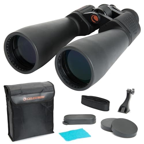 Image of Celestron 71008 SkyMaster 25x70mm Porro Prism Binoculars with Multi-Coated Lens, BaK-4 Prism Glass and Carry Case, Black