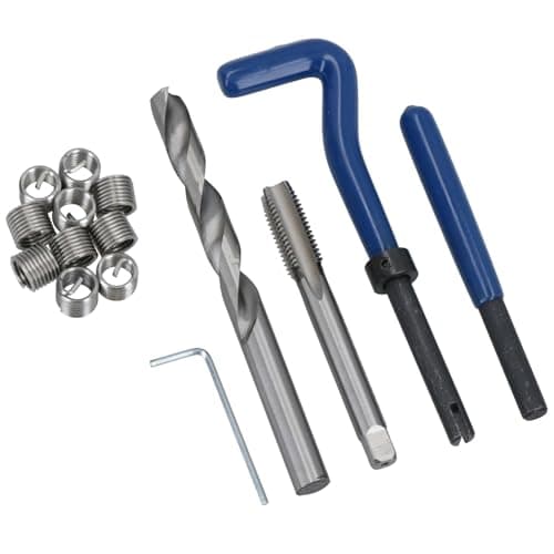 Image of AB Tools M10 x 1.5mm Metric Thread Repair Kit Helicoil Set for Damaged Threads 15pc