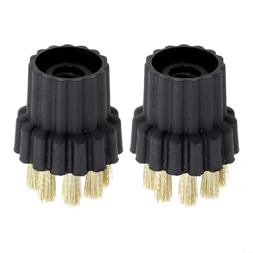 Image of Hoppipola 2pcs Brass Brush Heads, for Replacement Cleaning Tools for Stubborn for Dirt on Grills Ovens and Hard Surfaces