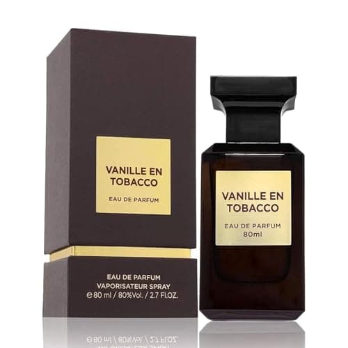 Image of Vanille En Tobacco Eau De Parfum 80ml, Unisex Long Lasting Luxury Perfume Spray for Men & Women, Warm Vanilla, Spicy & Tobacco Fragrance EDP
