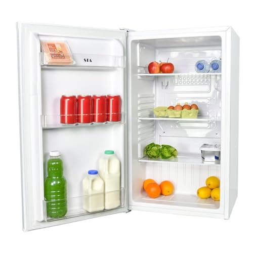 Image of SIA LFS01WH 48cm White Freestanding 91L Under Counter Larder Fridge