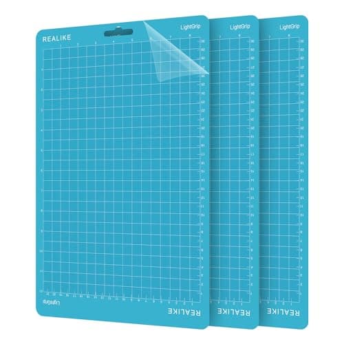Image of REALIKE Cutting Mat for Cricut Joy Xtra Cutting Machine 8.5”X12”inch 21.6 cm x 30.5 cm Light Grip Mat Blue Adhesive Sticky Cutting Mats