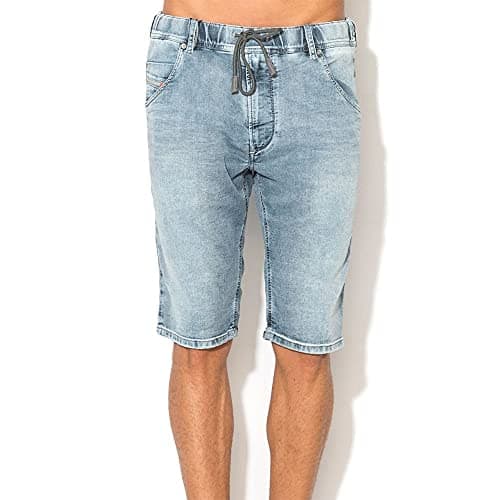 Image of Diesel Mens Bermuda Blue Denim Short 28 Denim
