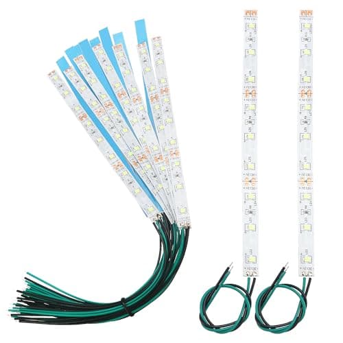 Image of YIXISI 15 PCS 150mm Prewired Strip LED, 12V - 18V LED Strip Light, 2335 SMD LED Light, Green