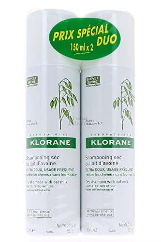Image of Klorane Gentle Dry Shampoo with Oat Milk Powder Spray 2 x 150ml - All hair types