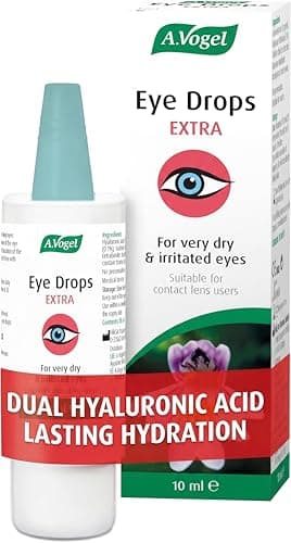 Image of A.Vogel Extra Moisturising Eye Drops - Preservative-Free Lubricating Eye Drops for Dry Eyes - Dual Hyaluronic Acid for Long-Lasting Hydration - Contact Lens Friendly (10ml)