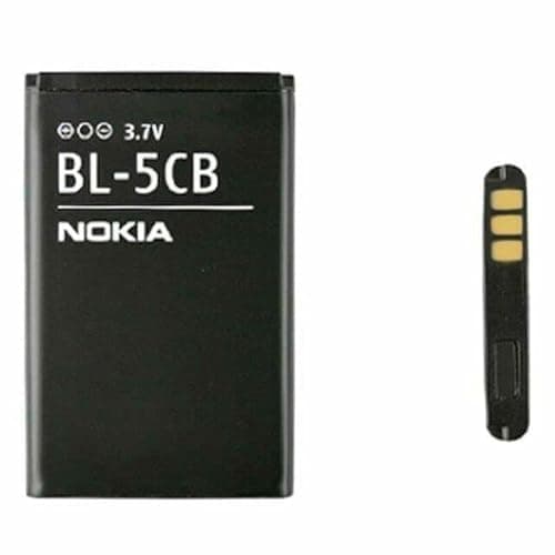Image of Genuine Original Replacement Rechargeable Nokia Battery Akku BL-5CB 800mAh 3.7V 3.0Wh For Nokia 100 1010 1100 100 106 105 113 103 X2-05 C1-01 1800 3108 2135 6086 6108 6230 N72 N91 (BULK PACKAGING)