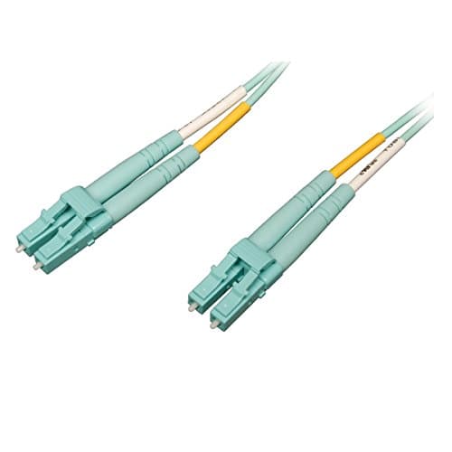 Image of Tripp Lite 3M 10Gb/100Gb Duplex Multimode 50/125 OM4 LSZH Fiber Patch Cable LC/LC Aqua (N820-03M-OM4)
