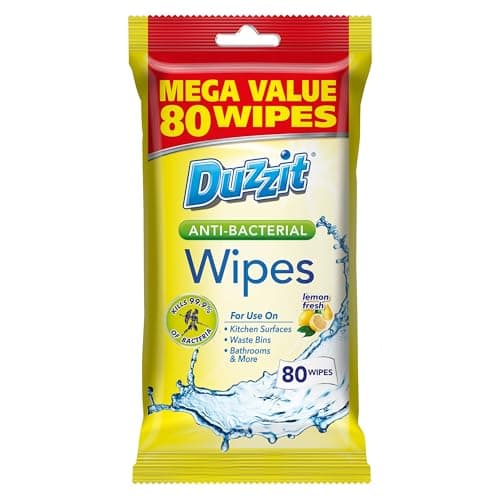 Image of Duzzit Antibacterial Wipes, Pack of 80