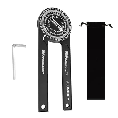 Image of Flintronic Aluminum Angle Finder, 7 Inch Miter Saw Protractor Tool, 360° Protractor Digital Gauge Featuring, Miter Gauge for Inside Outside Corner, Carpenters, Plumbers, Building Trades