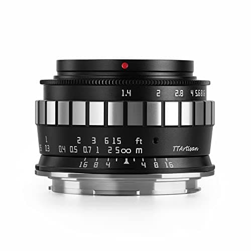 Image of TT Artisan 23 mm F/1.4 APS-C Lens Connection Sony E Mount Silver Manual Wide Angle Lens for Mirrorless Cameras