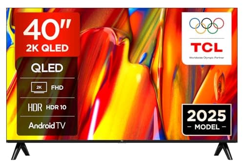 Image of TCL 40V5C-UK 40Inch Full HD Smart QLED Direct LED TV with Android TV and HDR - Compatible with Google Cast and Google Home, Slim Design