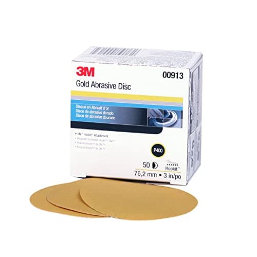 Image of 3M Hookit Gold Disc 216U, 00913, 3 in, P400 Grade, 50 Discs, Automotive Abrasive Discs
