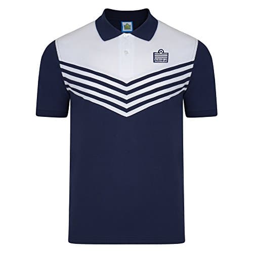 Image of Tottenham Hotspurs Admiral 1976 Club Polo Shirt Navy/White Medium